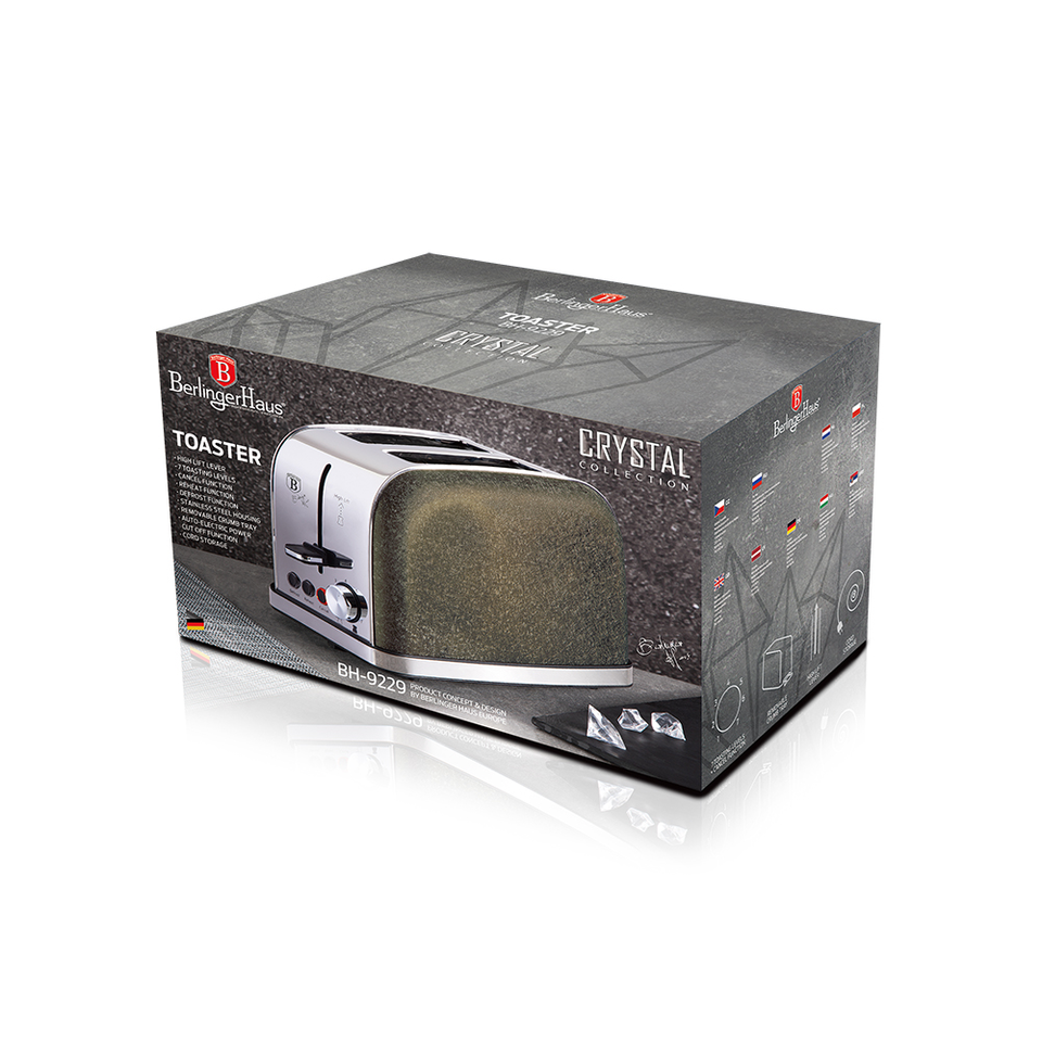 2-Slice Toaster Berlinger Haus BH-9229 Crystal Collection