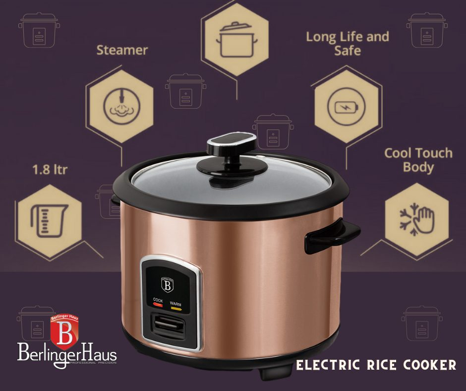 Electric rice cooker Berlinger Haus BH9274 Rose Gold