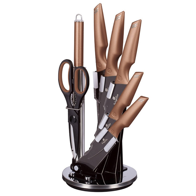 8-Piece Knife Set Berlinger Haus BH-2691 Rose Gold Collection