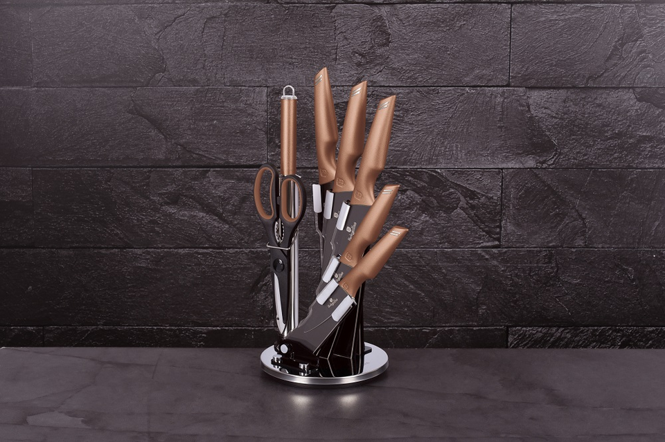 8-Piece Knife Set Berlinger Haus BH-2691 Rose Gold Collection