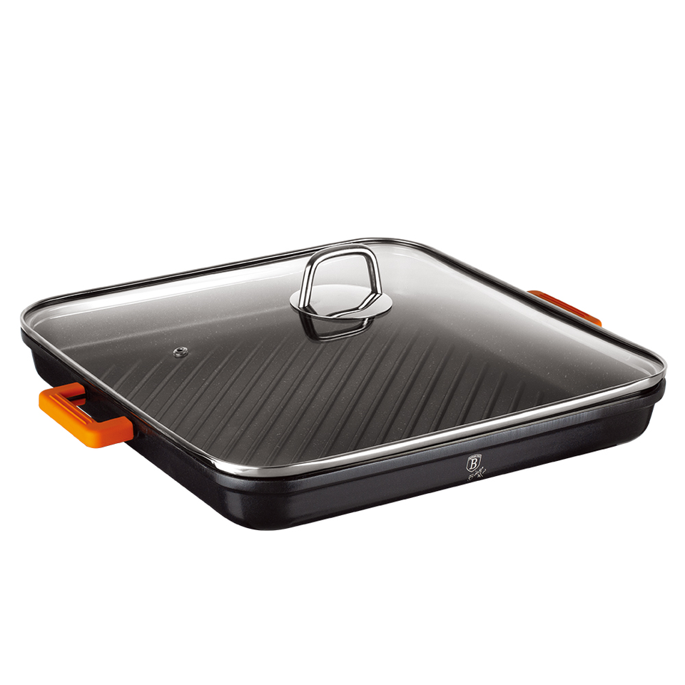 Square grill pan with lid, 34 cm,Berlinger Haus BH 1441  Diamond Line