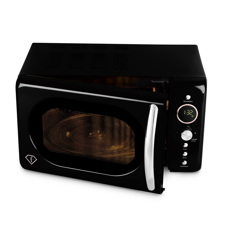 Digital Microwave Oven 20L – Black–Rose Gold | Fashion by Berlinger Haus | FTV0121