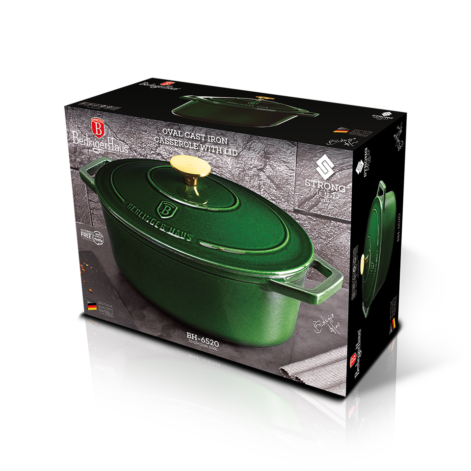 Casserole 32 cm Cast Iron Berlinger Haus BH/6520 Emerald