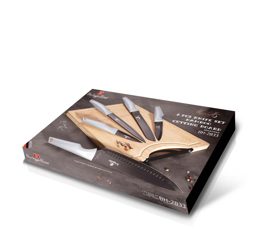Knife set & BAMBOO CUTTING BOARD BERLINGER HAUS BH-2833