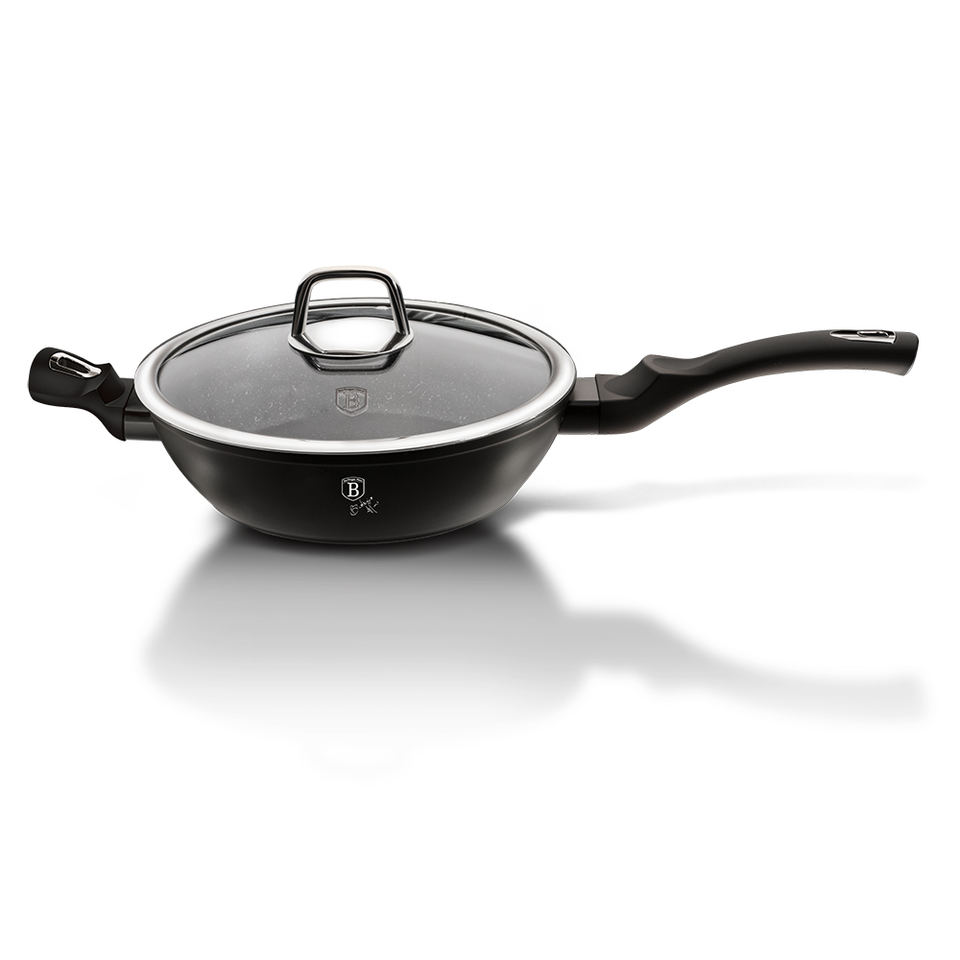 DEEP FRYING PAN WITH LID 28CM BERLINGER HAUS BH/7099 Black Edition