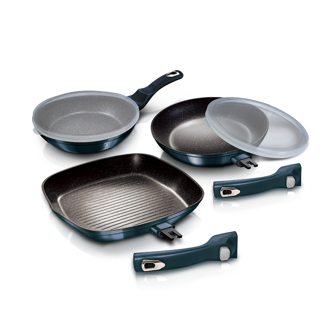 3-Piece Multi-Pan Set Set Berlinger Haus BH/7049 Aquamarine
