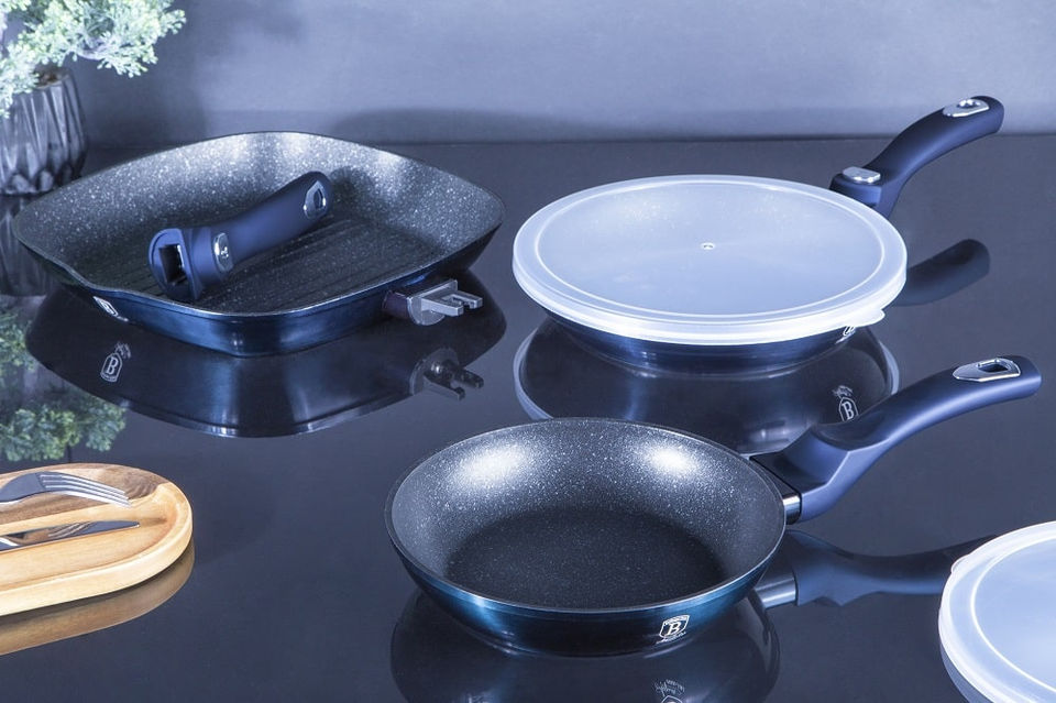 3-Piece Multi-Pan Set Set Berlinger Haus BH/7049 Aquamarine