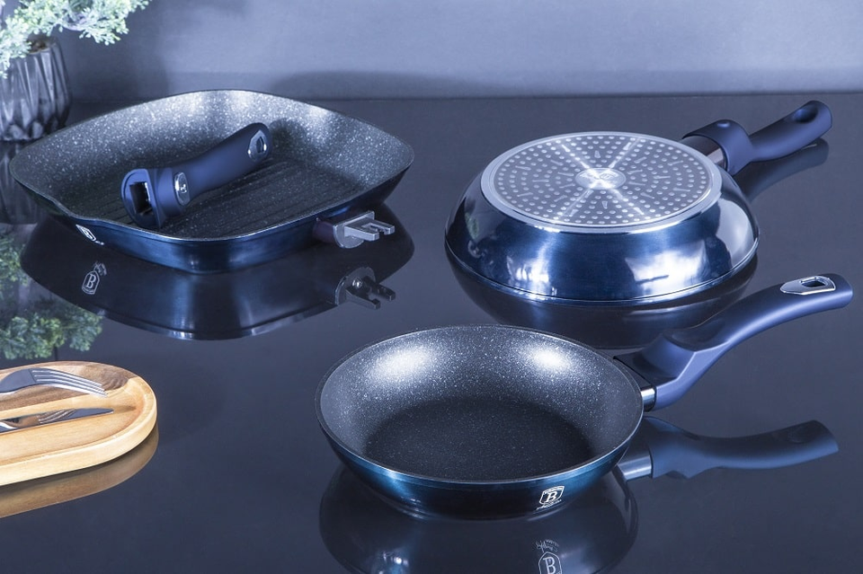 3-Piece Multi-Pan Set Set Berlinger Haus BH/7049 Aquamarine