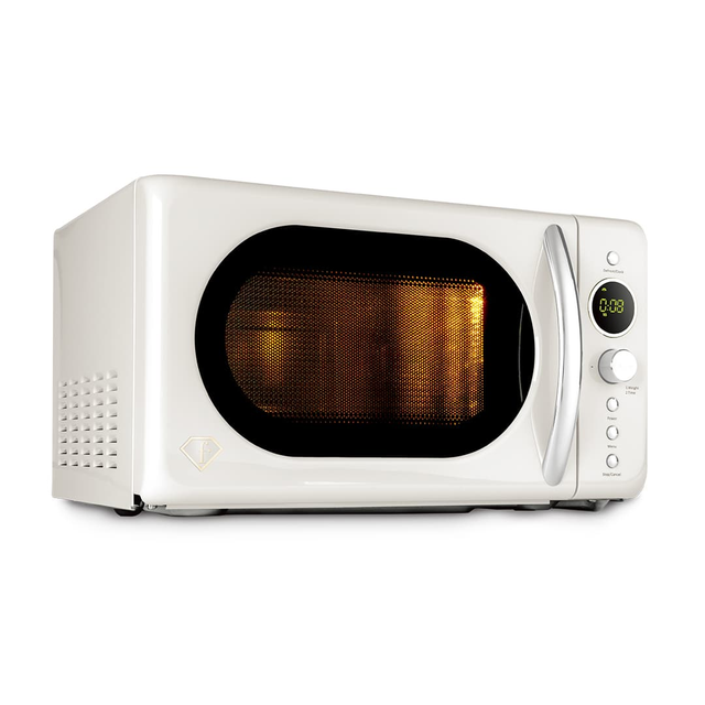 Digital Microwave Oven 20L – Cream–Gold | Fashion by Berlinger Haus | FTV0122