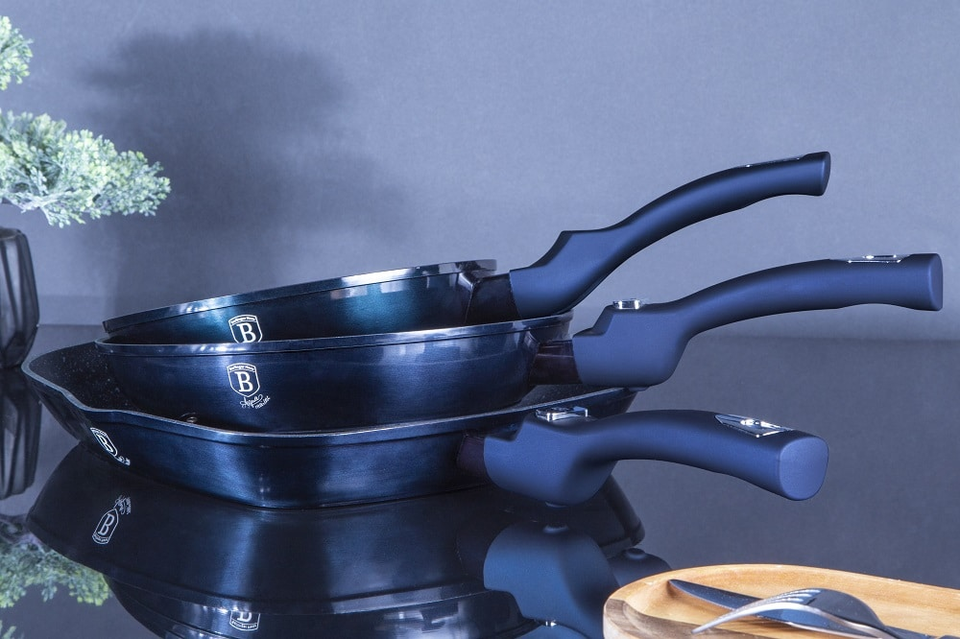3-Piece Multi-Pan Set Set Berlinger Haus BH/7049 Aquamarine