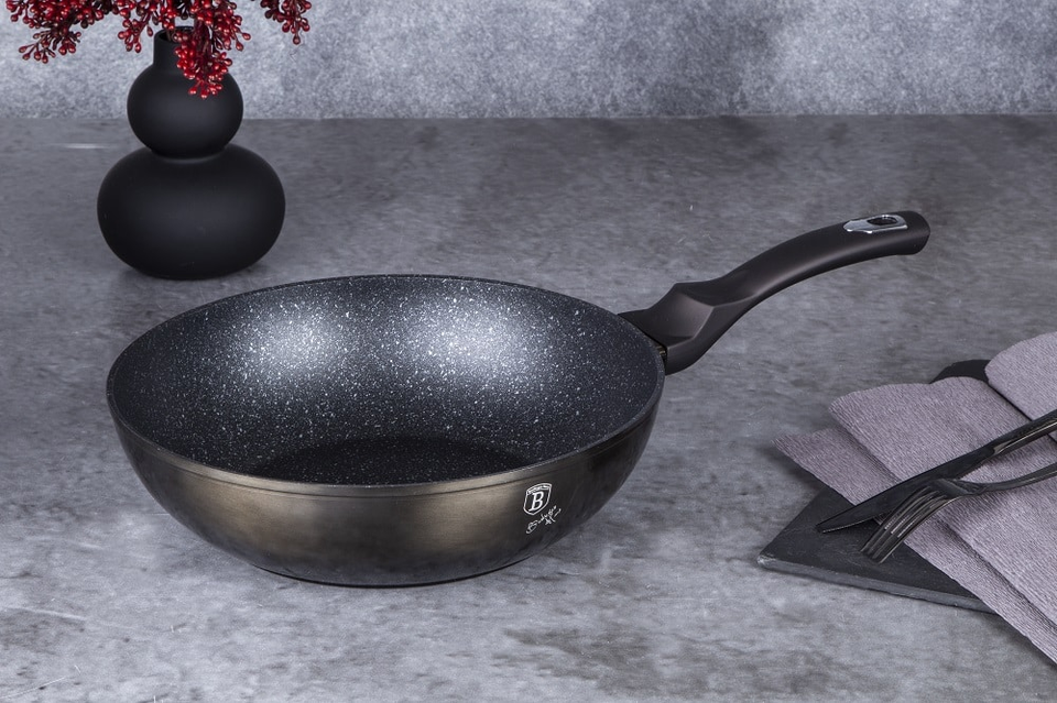 Asian cooking pan 28 cm Berlinger Haus BH-6610 Black
