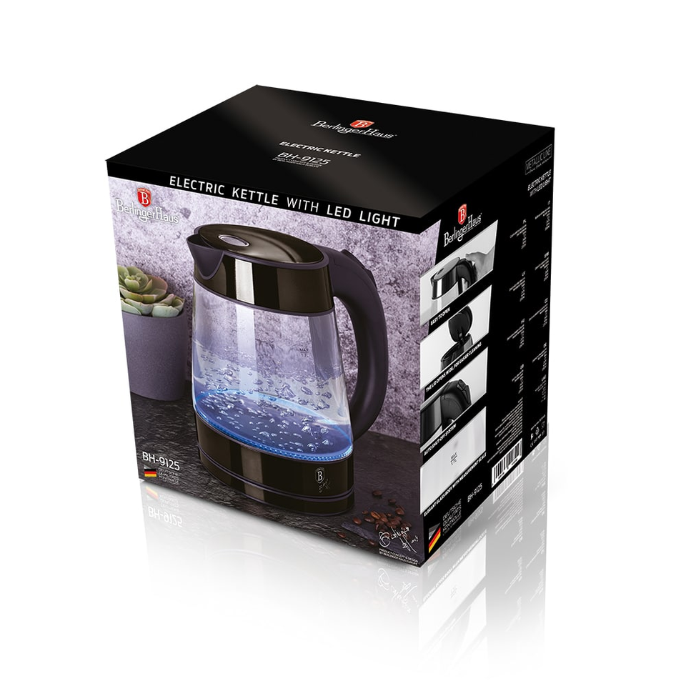 Electric glass kettle Berlinger Haus BH / 9125 Shiny Black