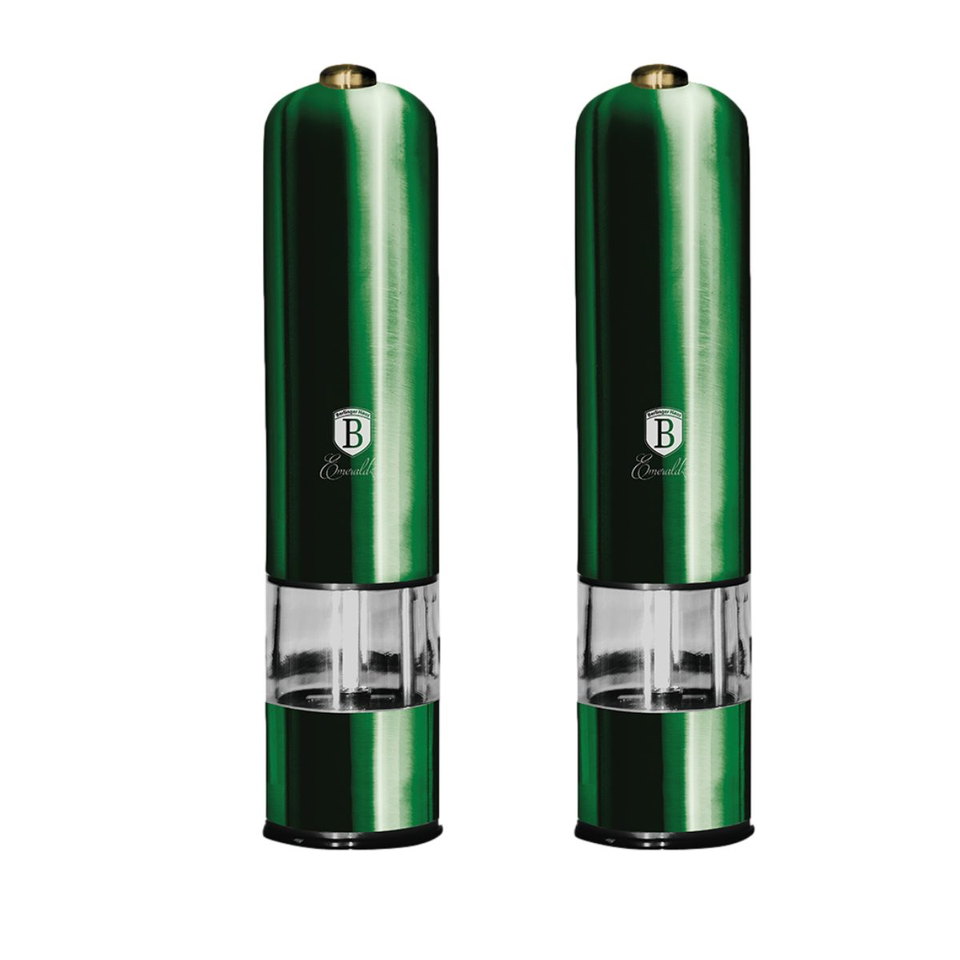 Electric Salt & Pepper Mill Set Berlinger Haus BH-9112 Emerald Collection