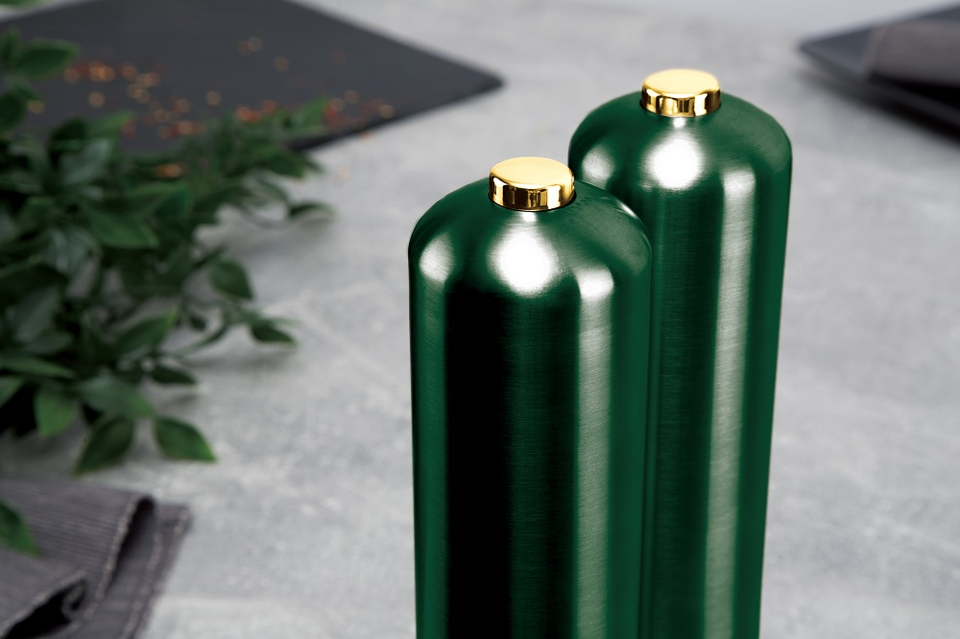 Electric Salt & Pepper Mill Set Berlinger Haus BH-9112 Emerald Collection