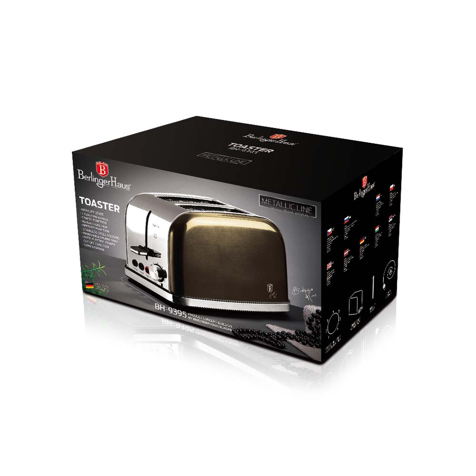 2-Slice Toaster Berlinger Haus BH9395 Shiny Black Collection
