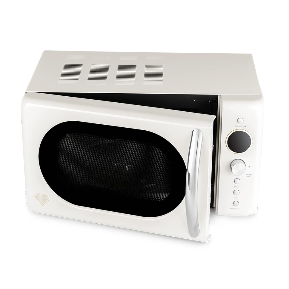 Digital Microwave Oven 20L – Cream–Gold | Fashion by Berlinger Haus | FTV0122