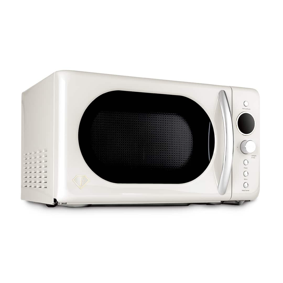 Digital Microwave Oven 20L – Cream–Gold | Fashion by Berlinger Haus | FTV0122