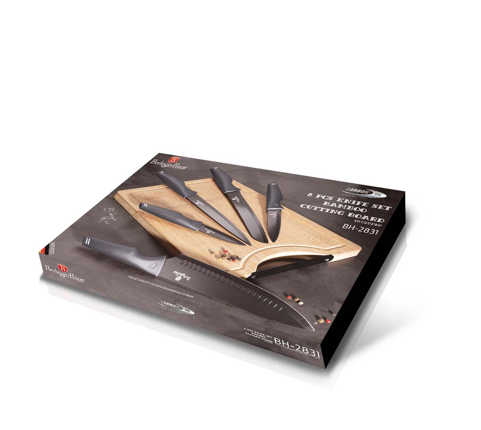 Knife set & BAMBOO CUTTING BOARD BERLINGER HAUS BH-2831