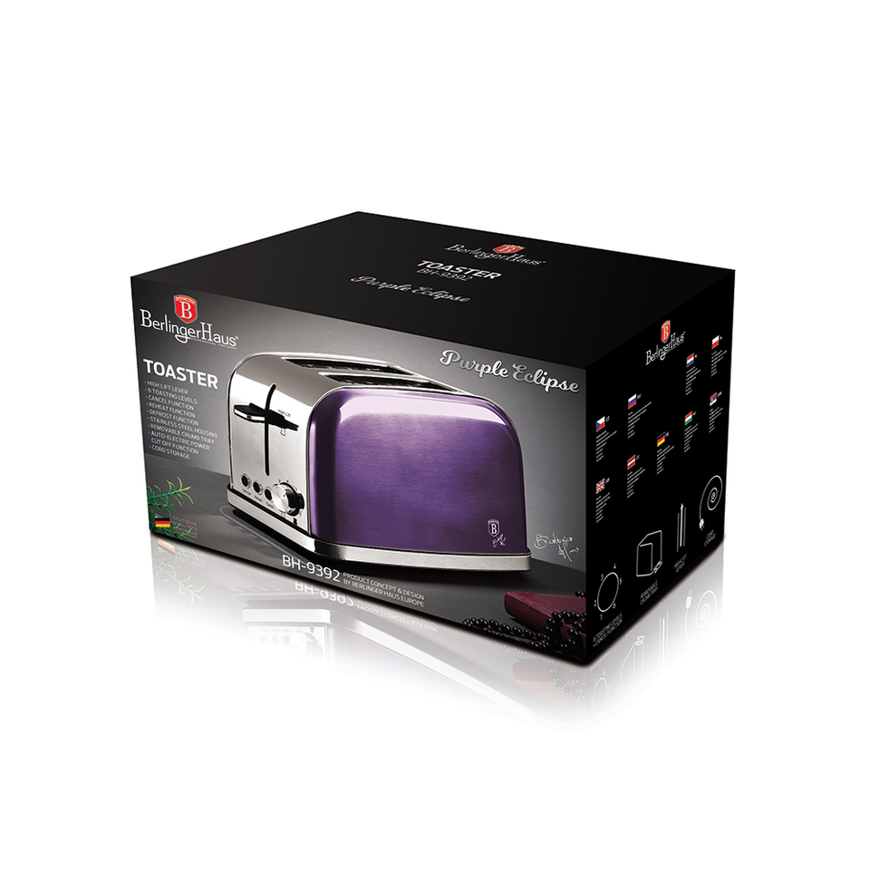 2-Slice Toaster Berlinger Haus BH-9392 Purple Eclipse Collection
