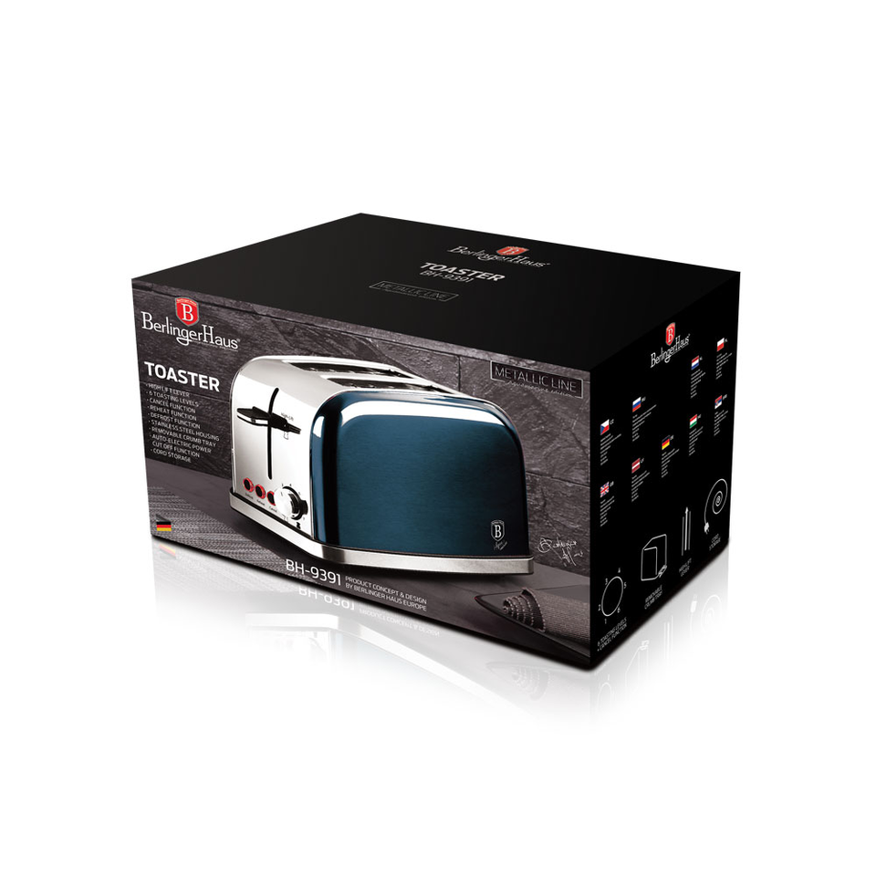 2-Slice Toaster Berlinger Haus BH-9391 Aquamarine Collection