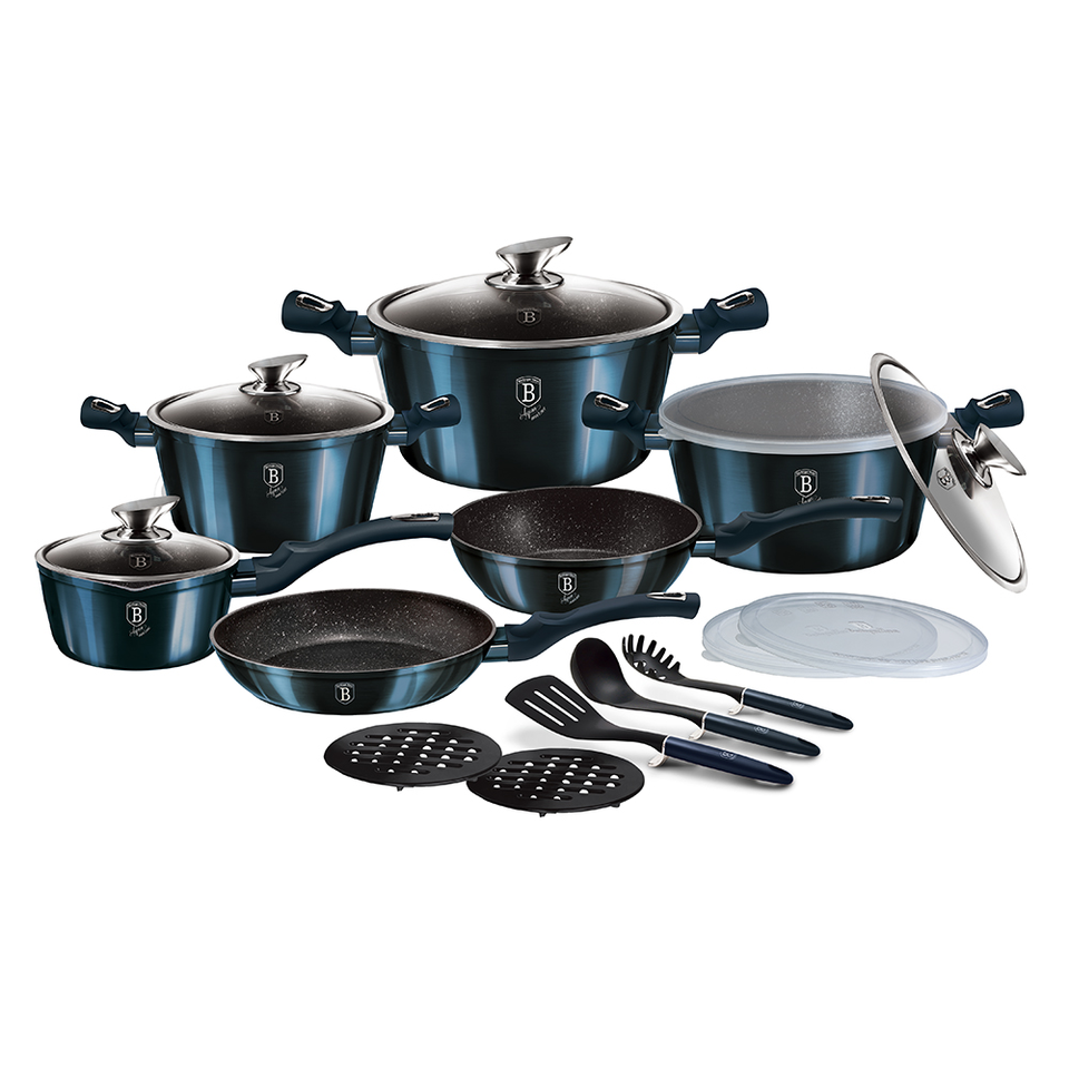 18-Piece Cookware Set Berlinger Haus BH-7036 Aquamarine Collection