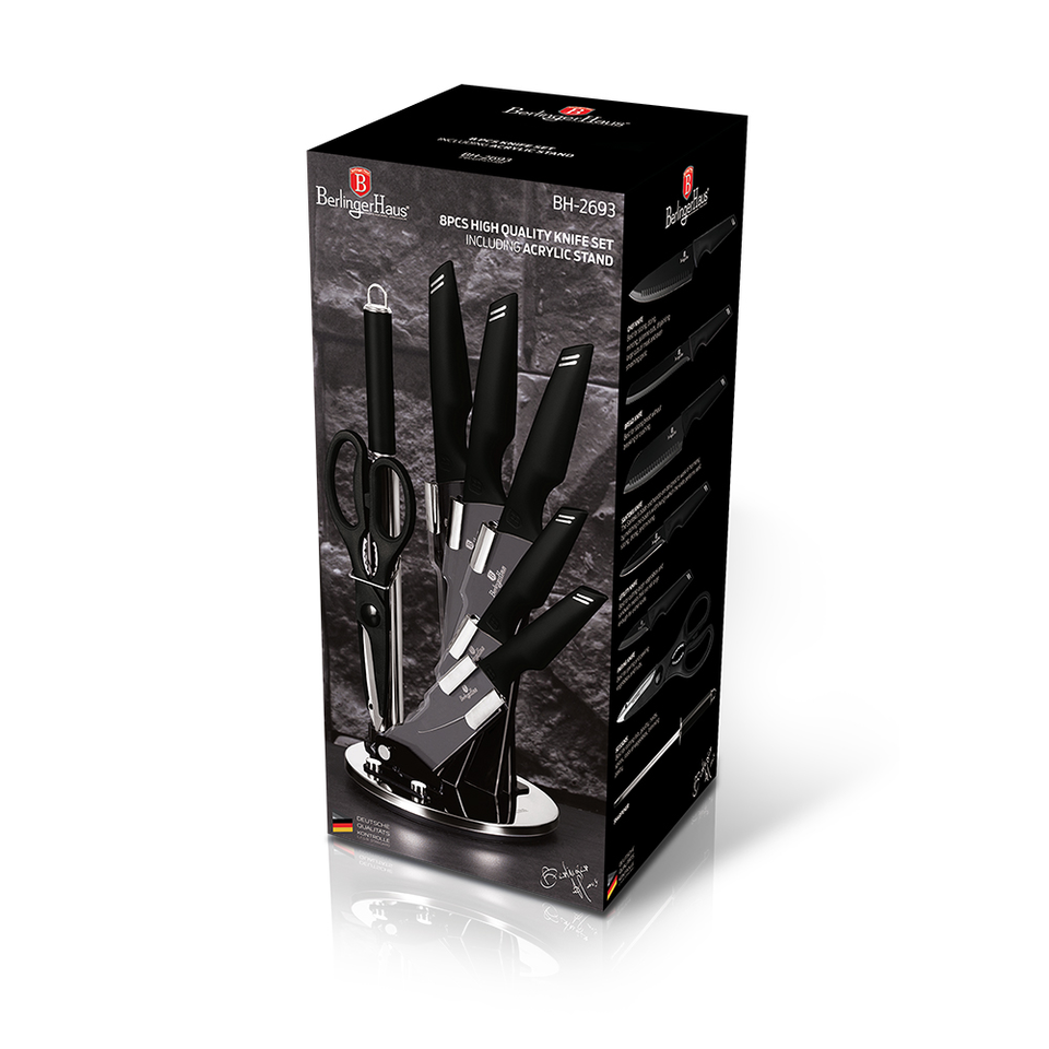 8-Piece Knife Set Berlinger Haus BH-2693 Black  Collection