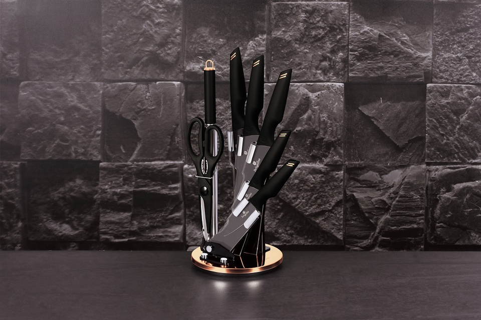 8-Piece Knife Set Berlinger Haus BH-2692 Black Rose Collection