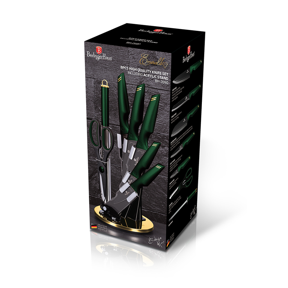 8-Piece Knife Set Berlinger Haus BH-2690 Emerald Collection