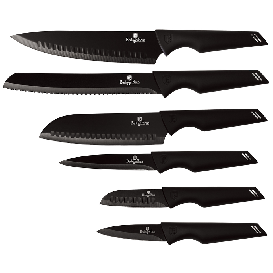 6-Piece Knife Set Berlinger Haus BH-2594 Black Silver Collection