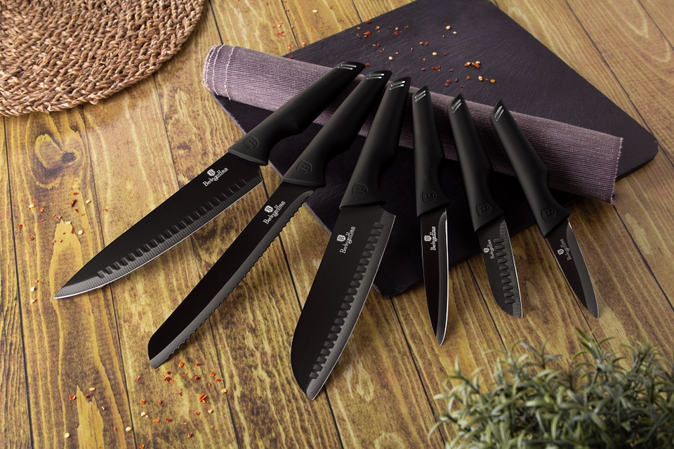 6-Piece Knife Set Berlinger Haus BH-2594 Black Silver Collection