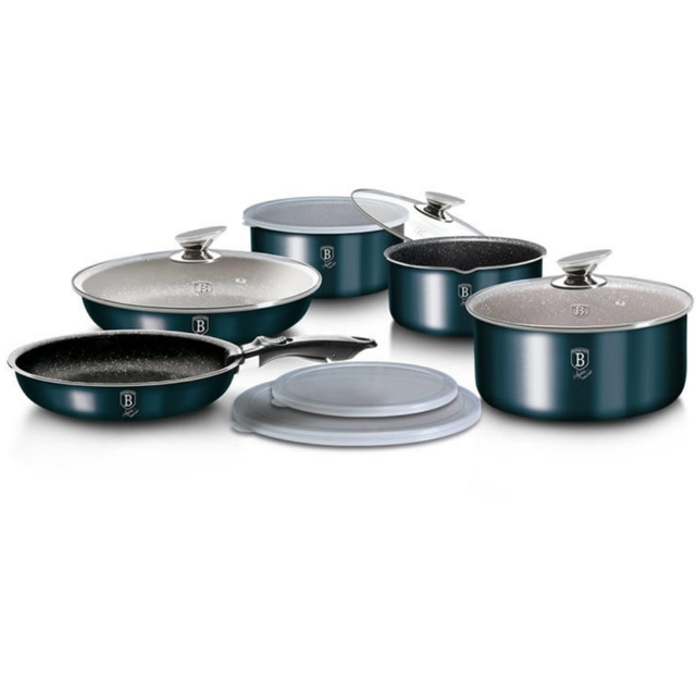 12-Piece Oven-Safe Kitchenware Set Berlinger Haus BH/6101 Aquamarine