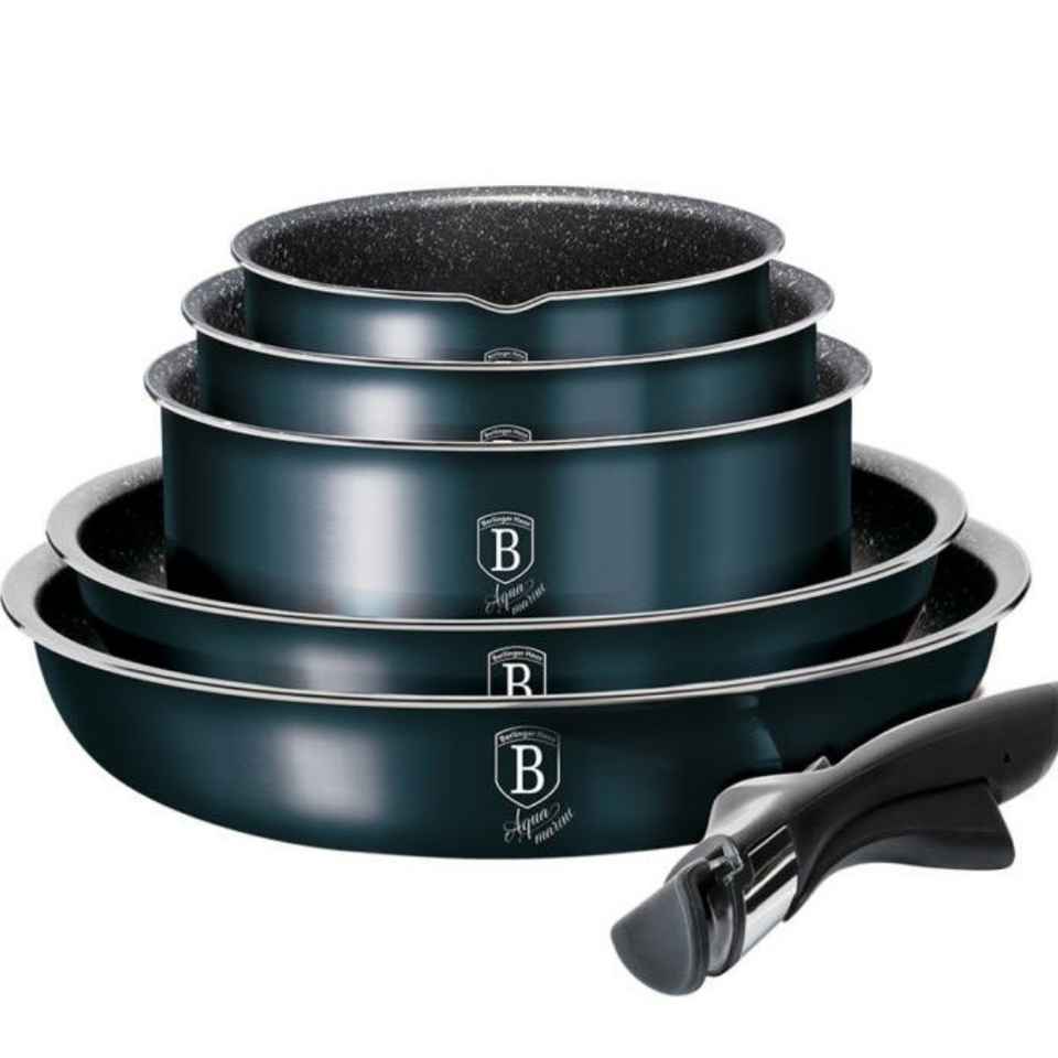 12-Piece Oven-Safe Kitchenware Set Berlinger Haus BH/6101 Aquamarine