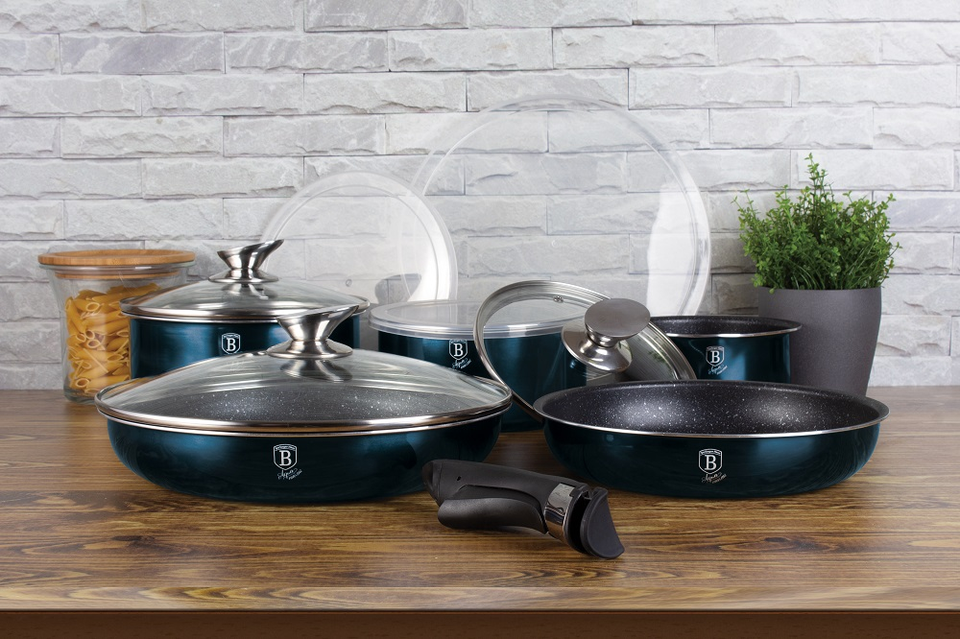 12-Piece Oven-Safe Kitchenware Set Berlinger Haus BH/6101 Aquamarine