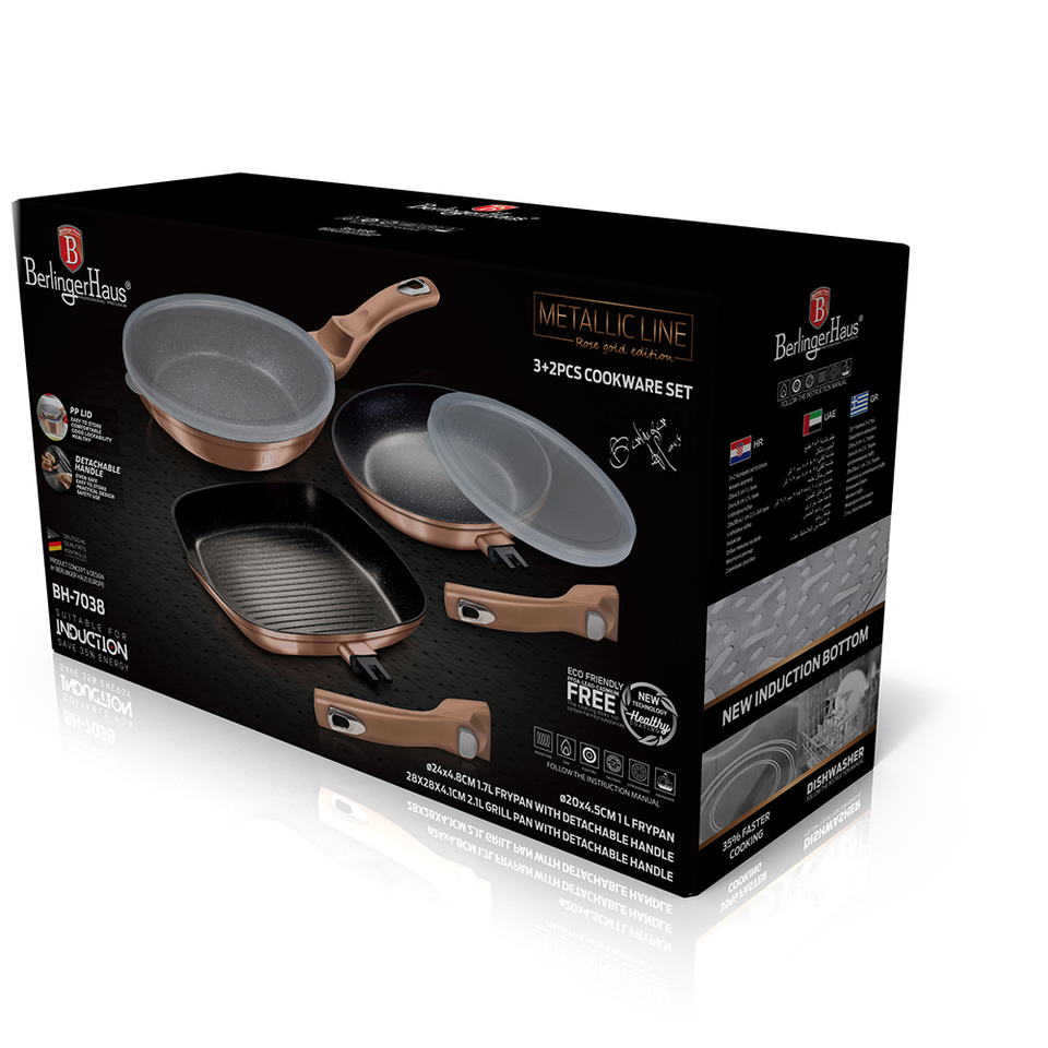 3-Piece Kitchen Pan Ensemble Berlinger Haus BH/7038