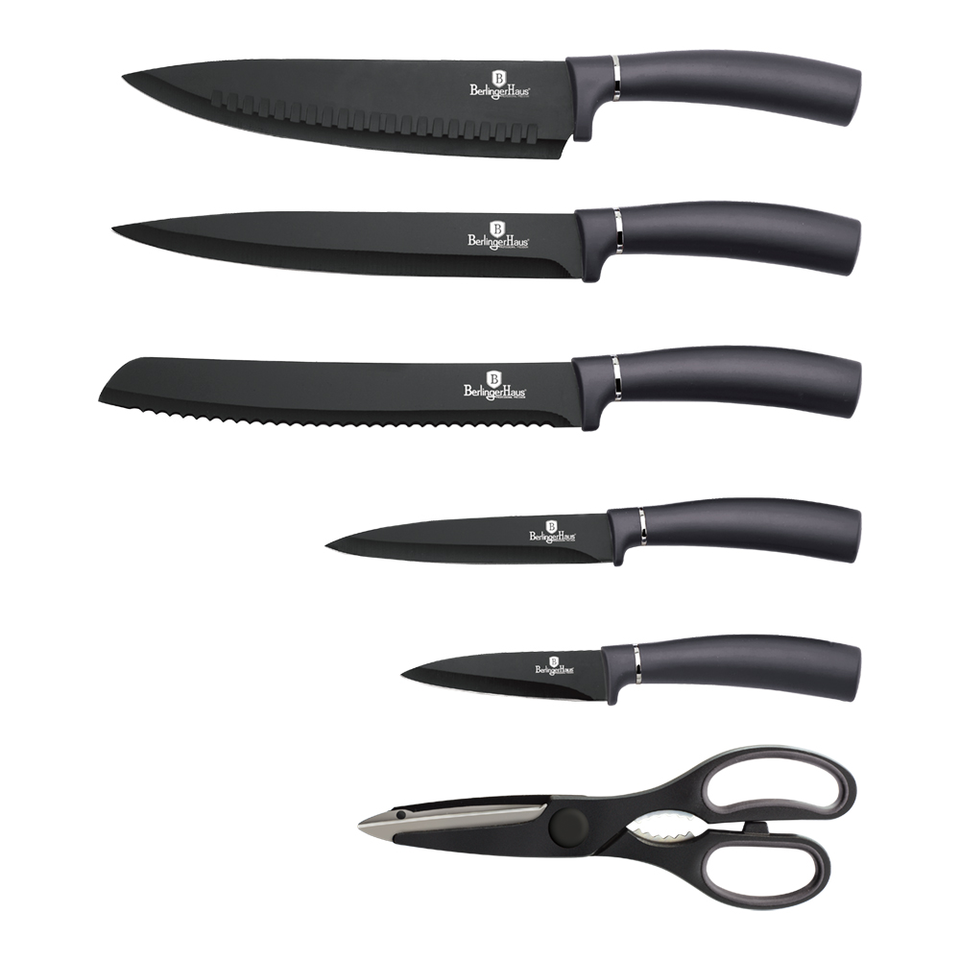 Kitchen Knife Set Berlinger Haus BH-2600 Carbon Collection