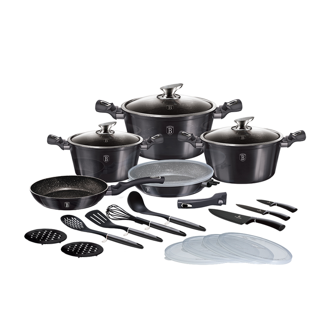 22-Piece Cooking Utensil Set Berlinger Haus BH-7181 Carbon