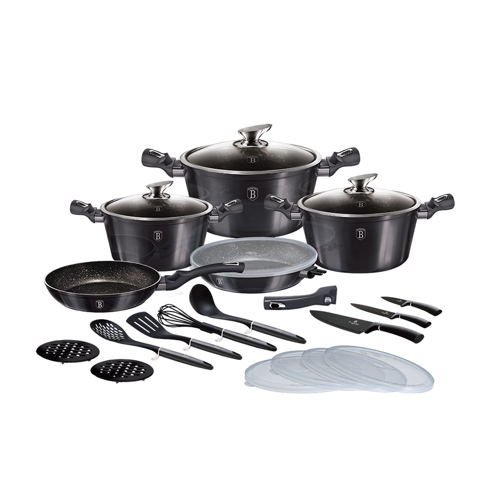 22-Piece Cooking Utensil Set Berlinger Haus BH-7181 Carbon