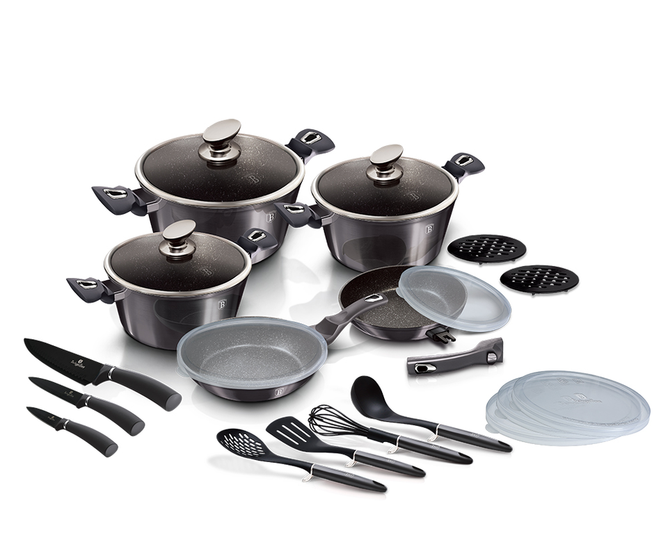 22-Piece Cooking Utensil Set Berlinger Haus BH-7181 Carbon