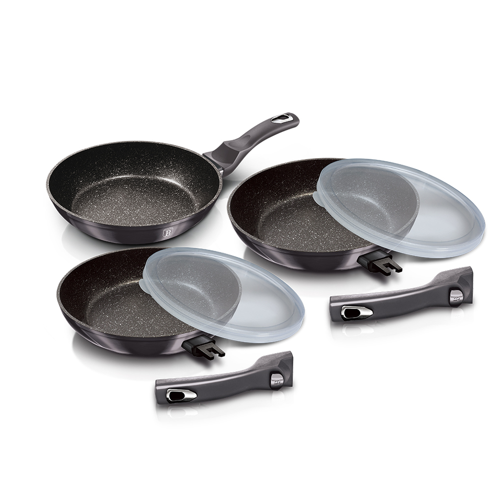 5-Piece Kitchen Pan Kit Berlinger Haus BH/7055 Carbon Pro