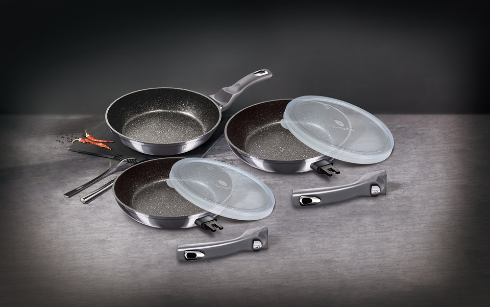 5-Piece Kitchen Pan Kit Berlinger Haus BH/7055 Carbon Pro