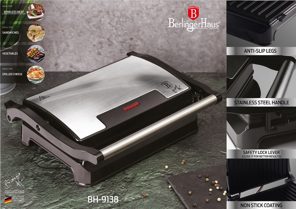 Electric Grill Berlinger Haus BH/9138 stainless steel