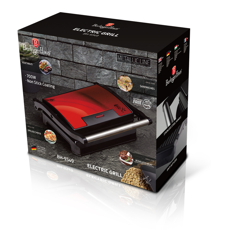 Electric Grill Berlinger Haus BH/9349 Burgundy Collection