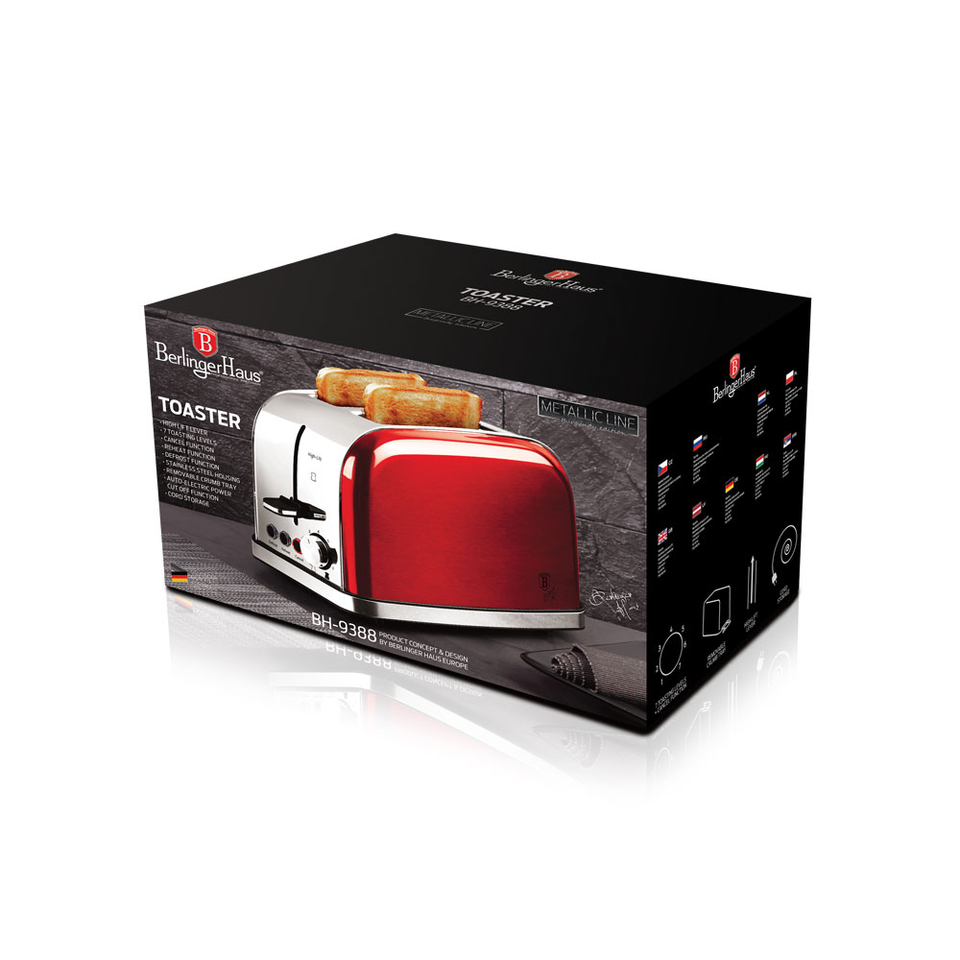 2-Slice Toaster Berlinger Haus BH-9388 burgundy