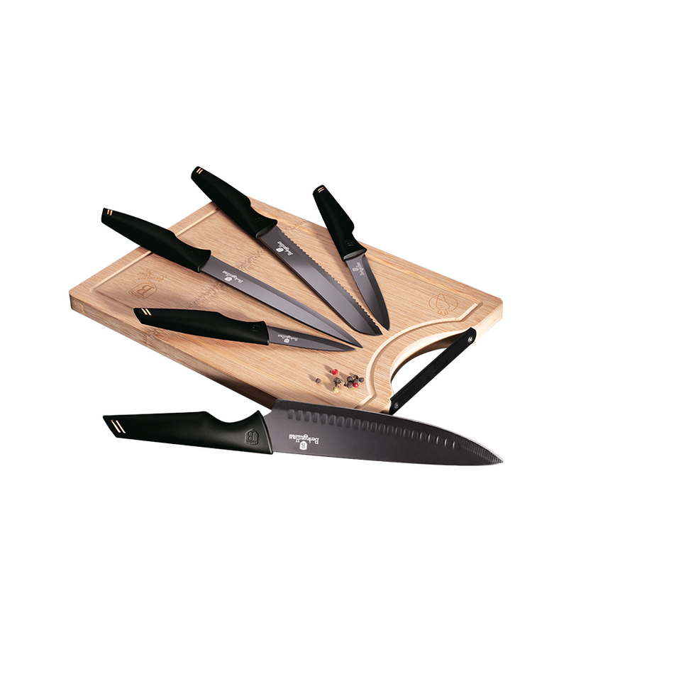 Knife Set & Bamboo Cutting Board Berlinger Haus BH-2708