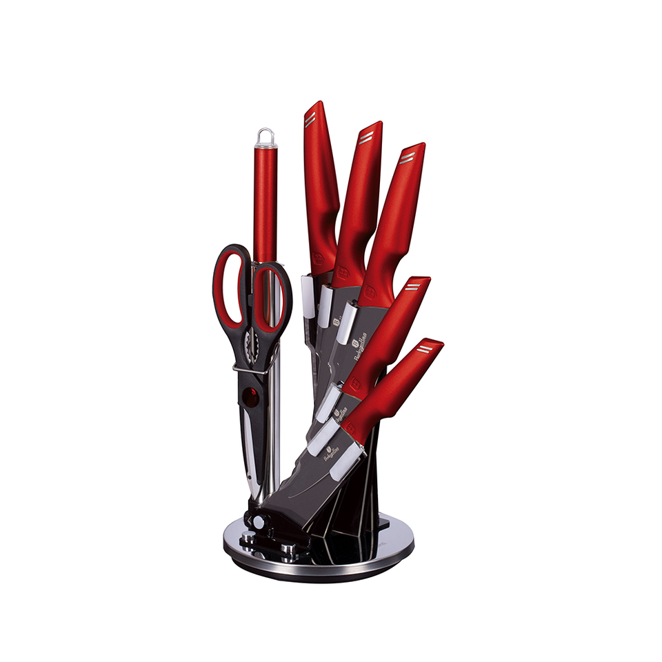 8-Piece Knife Set Berlinger Haus BH-2686 Burgundy Collection