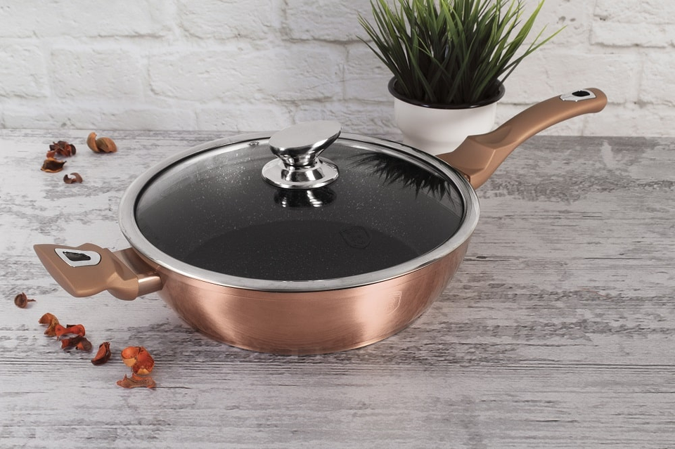 Deep Frypan 28 cm Berlinger Haus BH/1518 Rose Gold