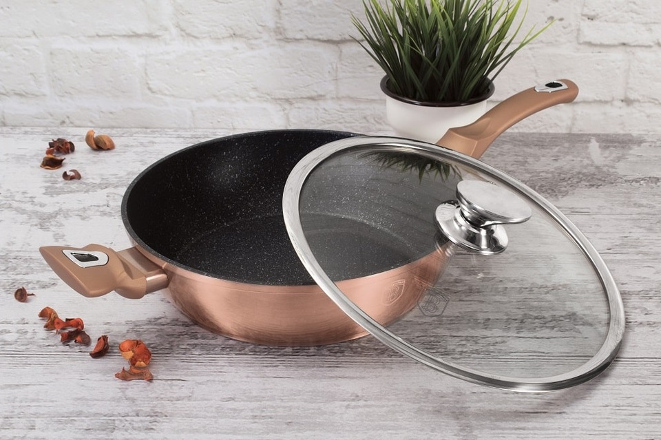 Deep Frypan 28 cm Berlinger Haus BH/1518 Rose Gold