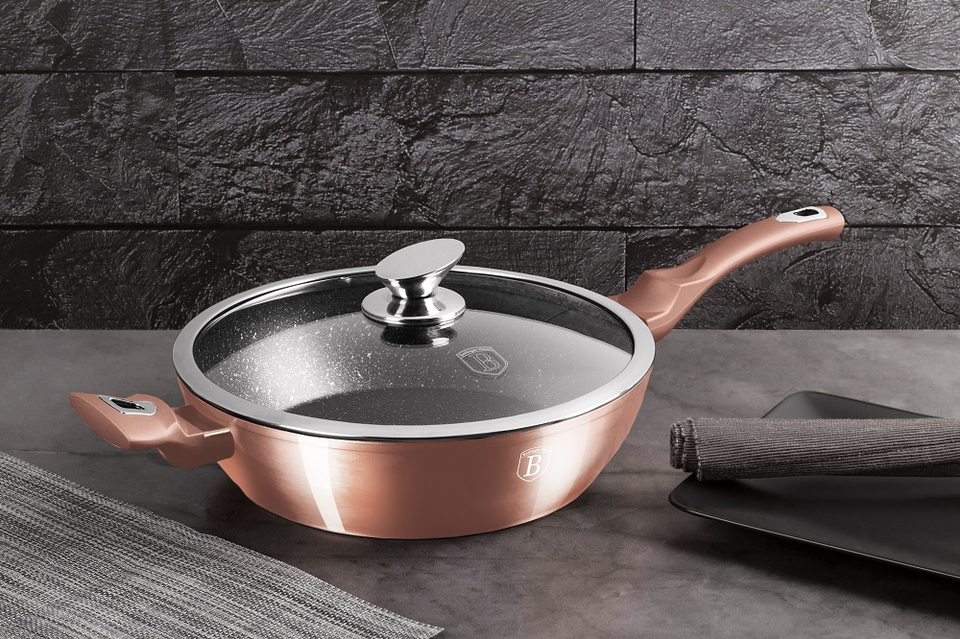 Deep Frypan 28 cm Berlinger Haus BH/1518 Rose Gold