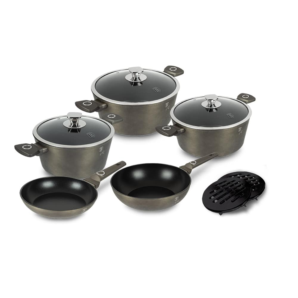 10-Piece Kitchen Cook Set Berlinger Haus BH-7773 Crystal