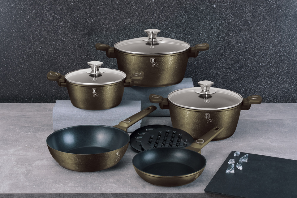 10-Piece Kitchen Cook Set Berlinger Haus BH-7773 Crystal